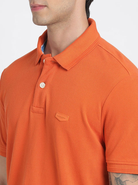 Orange Polo Cotton T-Shirt - T-Shirt - 240100005