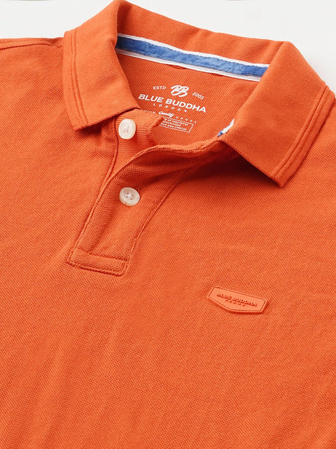 Orange Polo Cotton T-Shirt - T-Shirt - 240100005