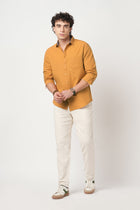 ORANGE TAILORED FIT COTTON SHIRT-Shirt - 250932673
