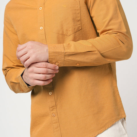 ORANGE TAILORED FIT COTTON SHIRT-Shirt - 250932673