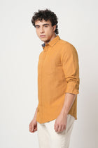 ORANGE TAILORED FIT COTTON SHIRT-Shirt - 250932673