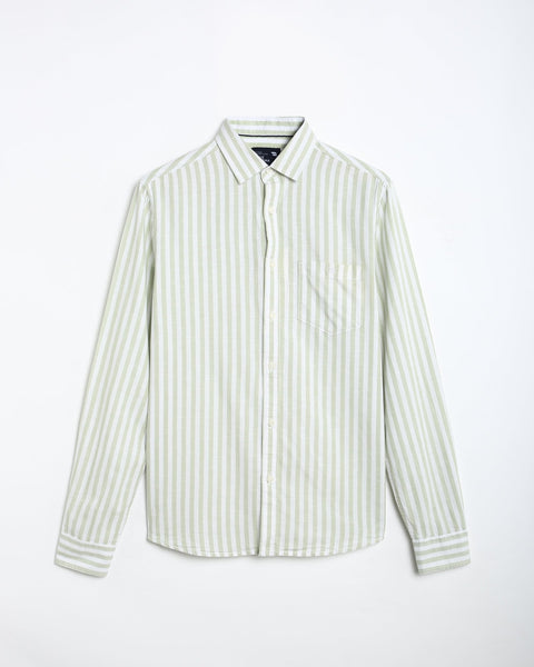 OREN Light Mint Shirt Striped - Shirt - 250330908
