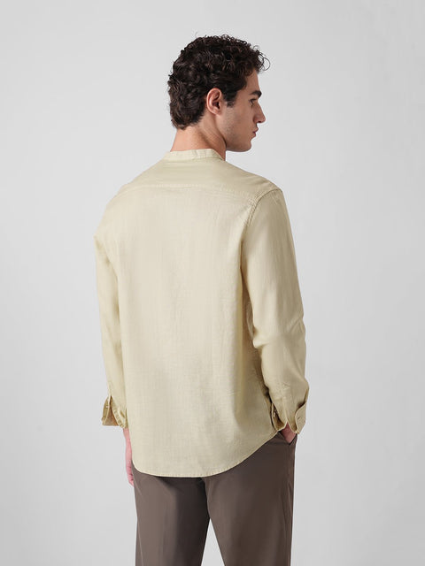 OXFORD MANDARIN COLLAR SHIRT-Shirt - 260235055