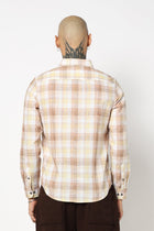 PEACH MADRAS CHECKERED SHIRT-Shirt - 250531178