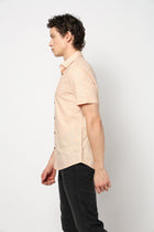 PEACH PRINT TAILORED MENS SHIRT-Shirt - 240728427