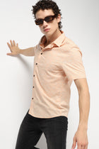 PEACH PRINT TAILORED MENS SHIRT-Shirt - 240728427