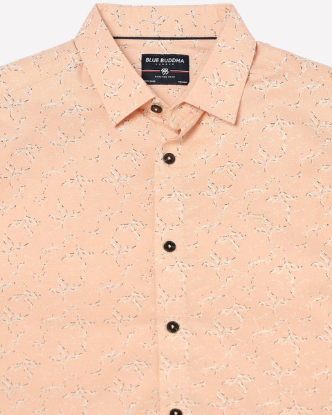 PEACH PRINT TAILORED MENS SHIRT-Shirt - 240728427