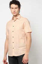 PEACH PRINT TAILORED MENS SHIRT-Shirt - 240728427