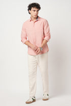 PEACH SLUB COTTON SHIRT-Shirt - 251032923