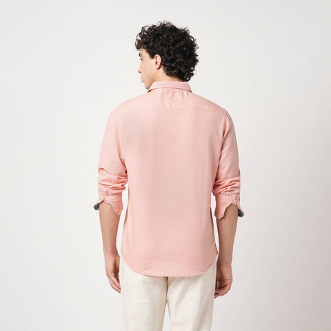 PEACH SLUB COTTON SHIRT-Shirt - 251032923