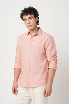 PEACH SLUB COTTON SHIRT-Shirt - 251032923
