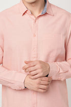 PEACH SLUB COTTON SHIRT-Shirt - 251032923