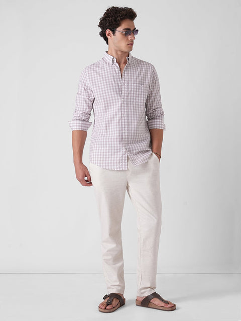 PINK CHECKERED TAILORED SHIRT-Shirt - 260134581
