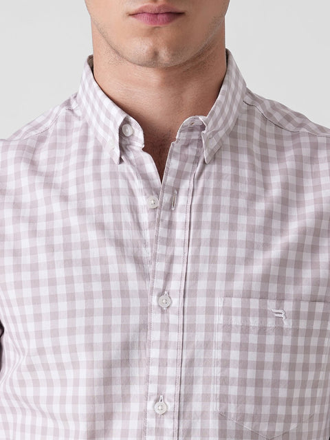 PINK CHECKERED TAILORED SHIRT-Shirt - 260134581