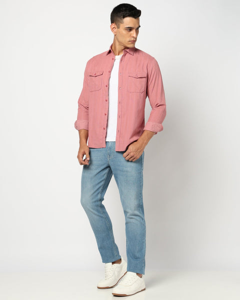 Pink Double Pocket Utility Shirt - Shirts - 241129572