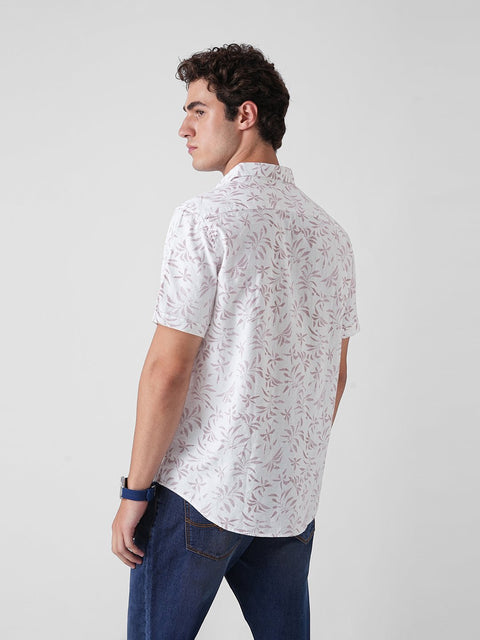 PINK PRINTED SLUB SHIRT-Shirt - 260134816
