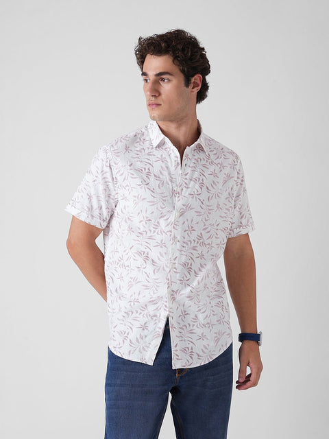 PINK PRINTED SLUB SHIRT-Shirt - 260134816