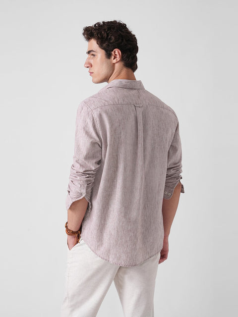 PINK SLUB PLAIN SHIRT-Shirt - 260134900