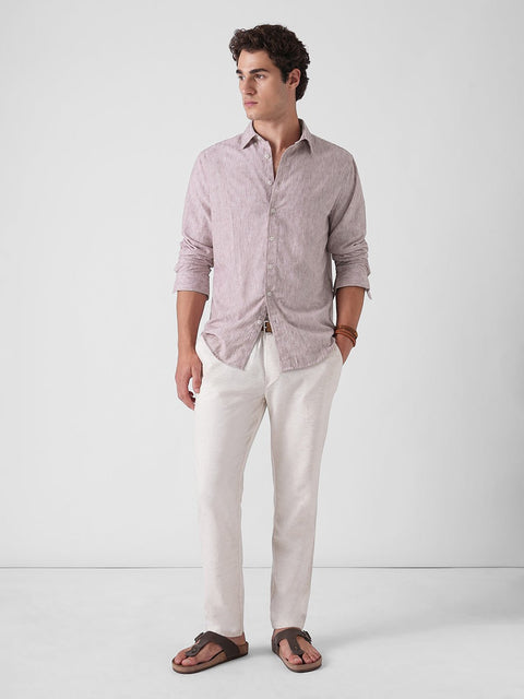 PINK SLUB PLAIN SHIRT-Shirt - 260134900