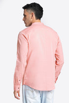 Pink Solid Cotton Kurta Shirt - Kurta - 240120021