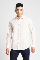 Pink Solid Cotton Shirt - Shirt - 230524808