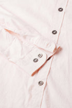 Pink Solid Cotton Shirt - Shirt - 230524808