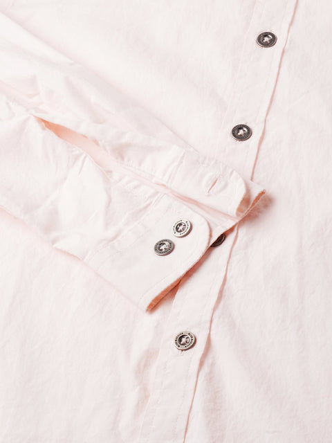 Pink Solid Cotton Shirt - Shirt - 230524808