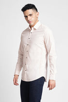 Pink Solid Cotton Shirt - Shirt - 230524808