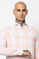 PINK WINDOWPANE CHECKERED SHIRT-Shirt - 250731921
