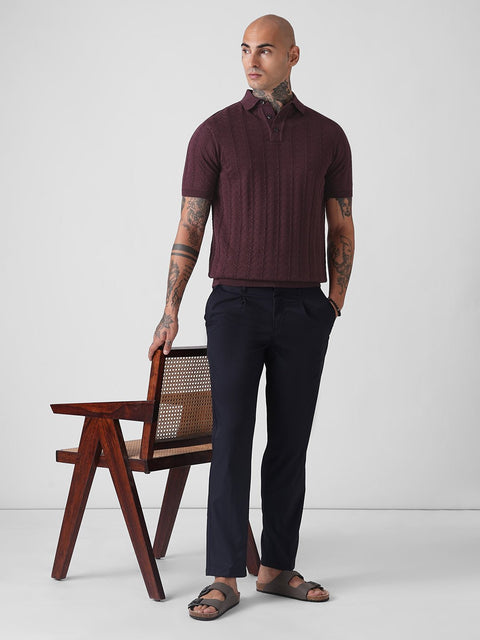 PLAIN FLATKNIT POLO - T Shirt - 3IS1F0253