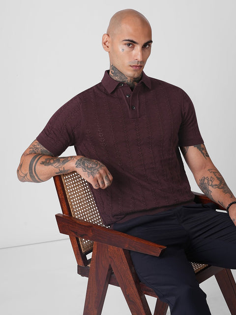 PLAIN FLATKNIT POLO - T Shirt - 3IS1F0253