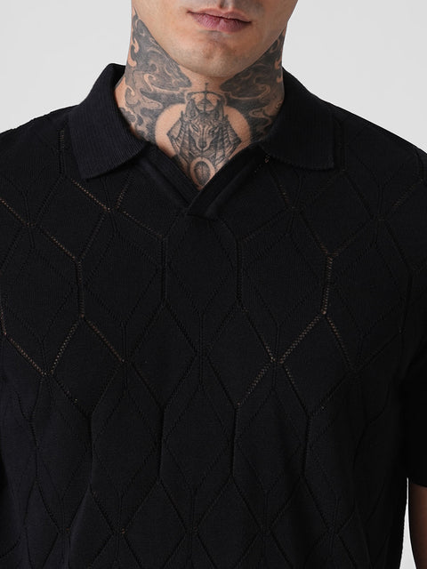 PLAIN FLATKNIT POLO - T Shirt - 3IS1F0349