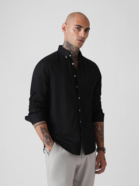 PLAIN SLUB TAILORED SHIRT-Shirt - 260134806