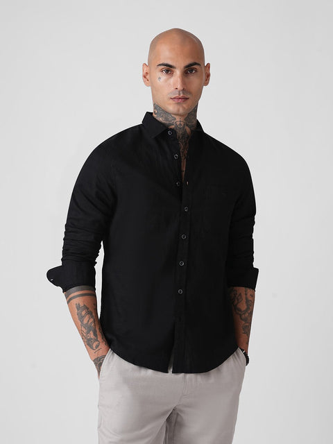 PLAIN SLUB TAILORED SHIRT-Shirt - 260134430
