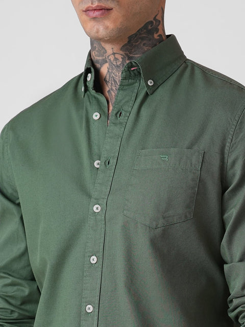 PLAIN SLUB TAILORED SHIRT-Shirt - 260134791
