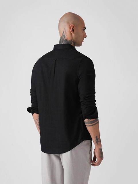 PLAIN SLUB TAILORED SHIRT-Shirt - 260134430