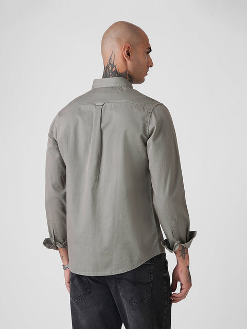 PLAIN SLUB TAILORED SHIRT-Shirt - 260134786
