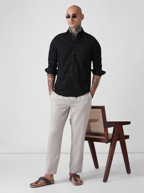 PLAIN SLUB TAILORED SHIRT-Shirt - 260134430