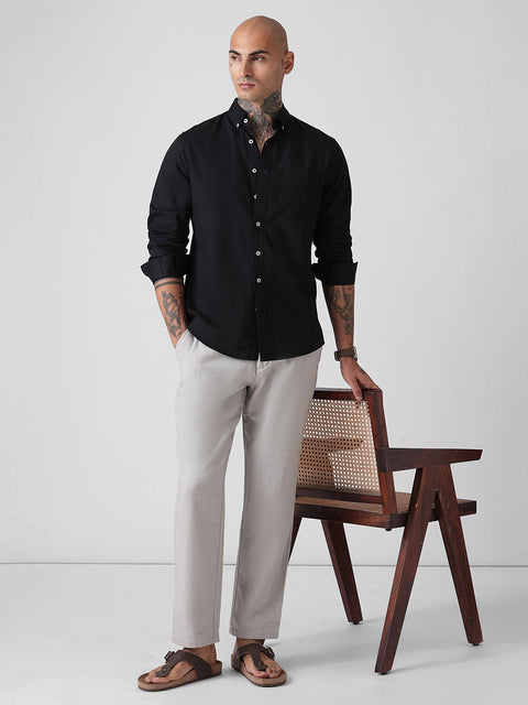 PLAIN SLUB TAILORED SHIRT-Shirt - 260134806