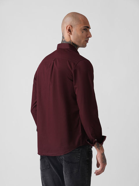 PLAIN SLUB TAILORED SHIRT-Shirt - 260134801
