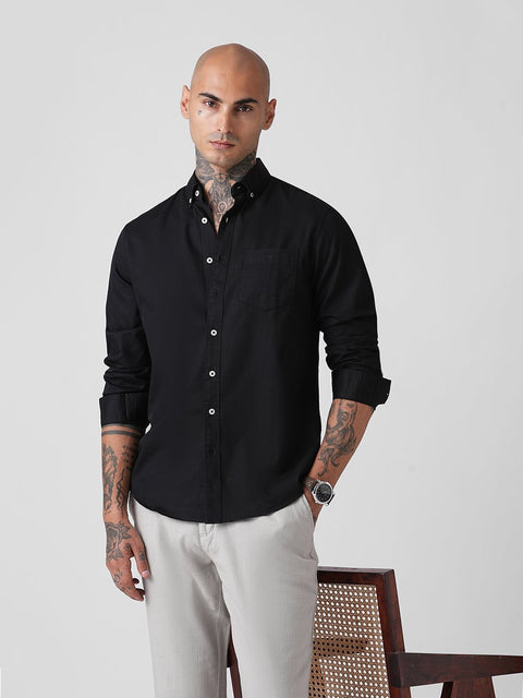 PLAIN SLUB TAILORED SHIRT-Shirt - 260134806