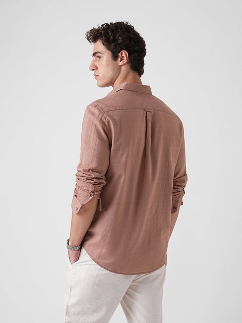 PLAIN SLUB TAILORED SHIRT-Shirt - 260134445