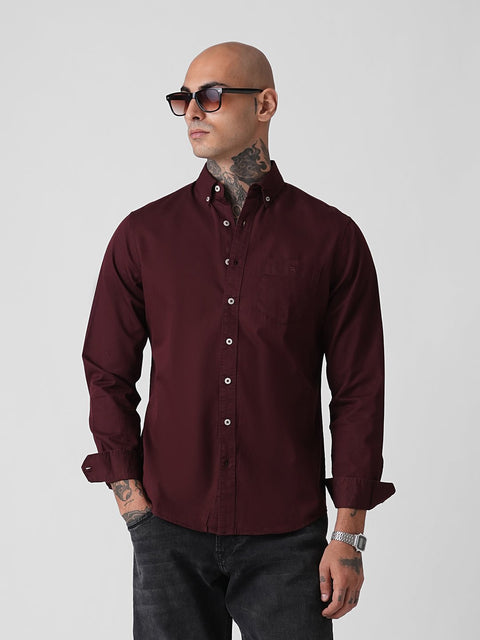 PLAIN SLUB TAILORED SHIRT-Shirt - 260134801