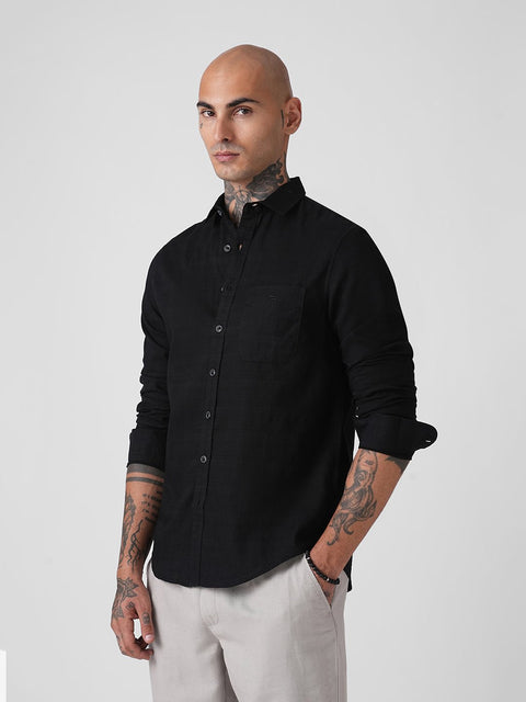 PLAIN SLUB TAILORED SHIRT-Shirt - 260134430
