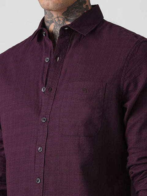 PLAIN SLUB TAILORED SHIRT-Shirt - 260134440