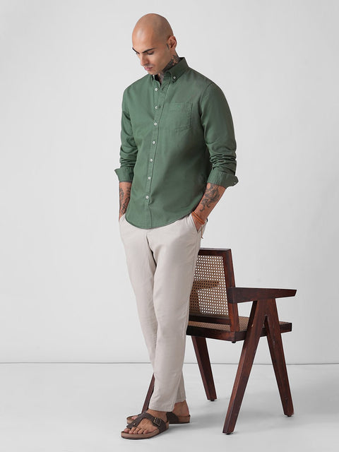 PLAIN SLUB TAILORED SHIRT-Shirt - 260134791