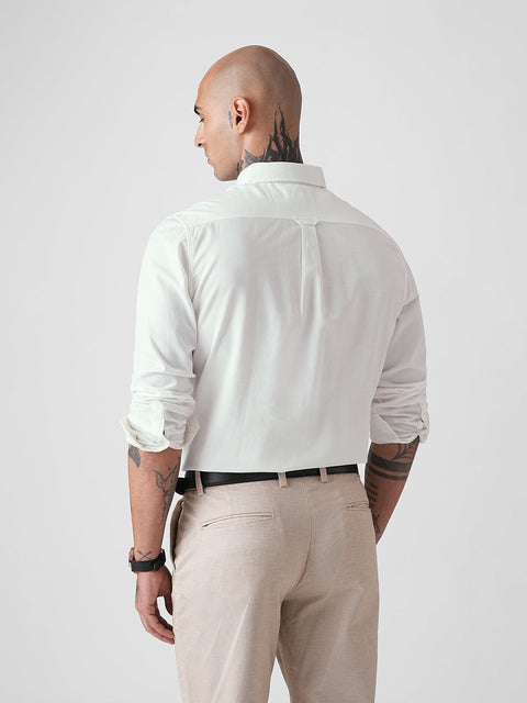 PLAIN SLUB TAILORED SHIRT-Shirt - 260134781