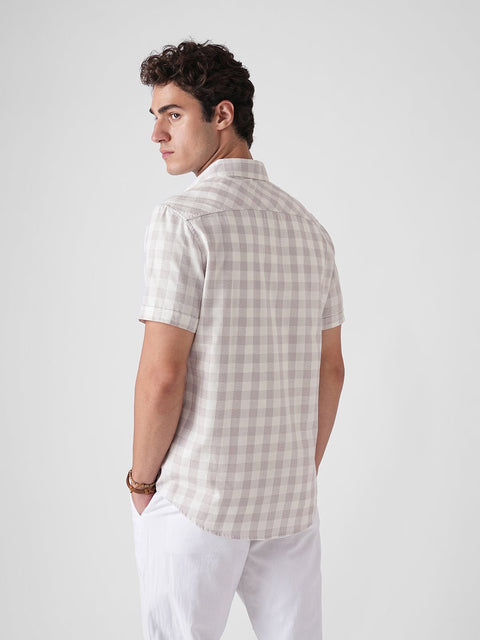 PURPLE CHECKERED TWILL SHIRT-Shirt - 260235250