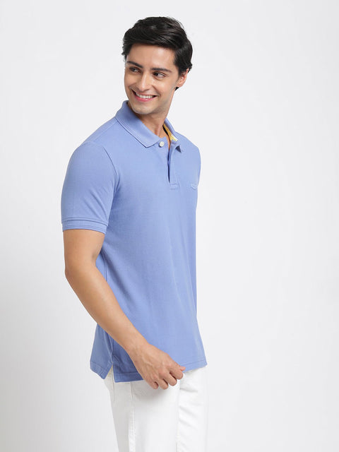 Purple Polo Cotton T-Shirt - T-Shirt - 240100009