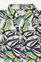 PURPLE TROPICAL PRINTED HALF SLEEVE SHIRT-Shirt - 250731672